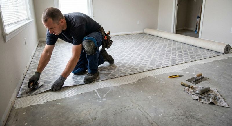 Sheet Vinyl Installation in Frankford, DE